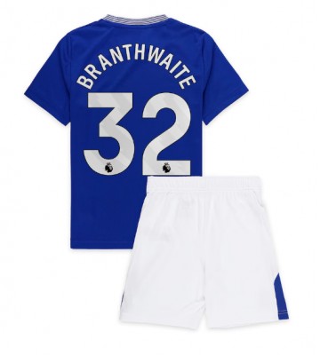 Everton Jarrad Branthwaite #32 Primera Equipación Niños 2024-25 Manga Corta (+ Pantalones cortos)